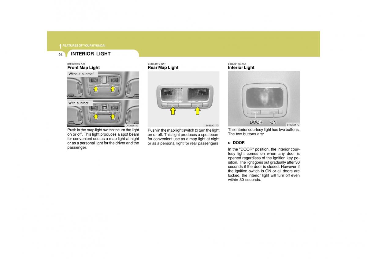 Hyundai Grandeur Azera TG IV 4 owners manual / page 107