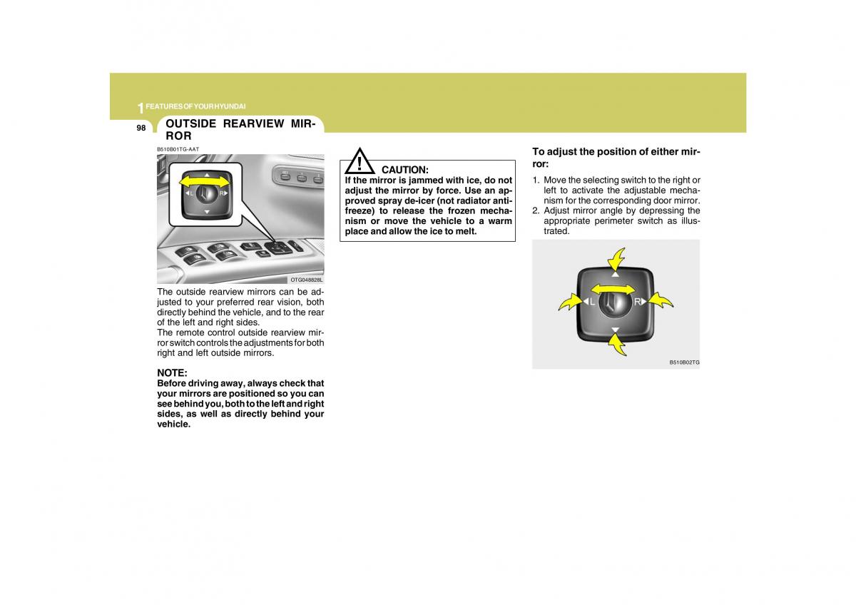 Hyundai Grandeur Azera TG IV 4 owners manual / page 111