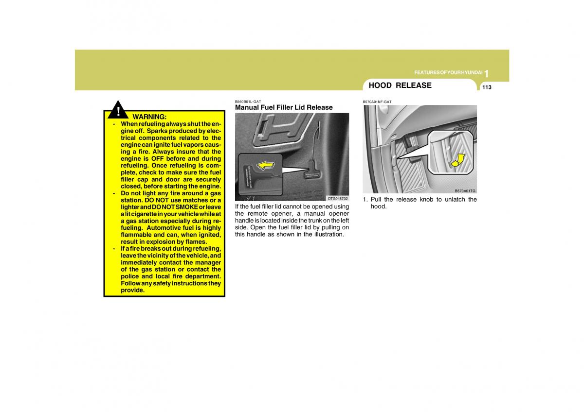 Hyundai Grandeur Azera TG IV 4 owners manual / page 126