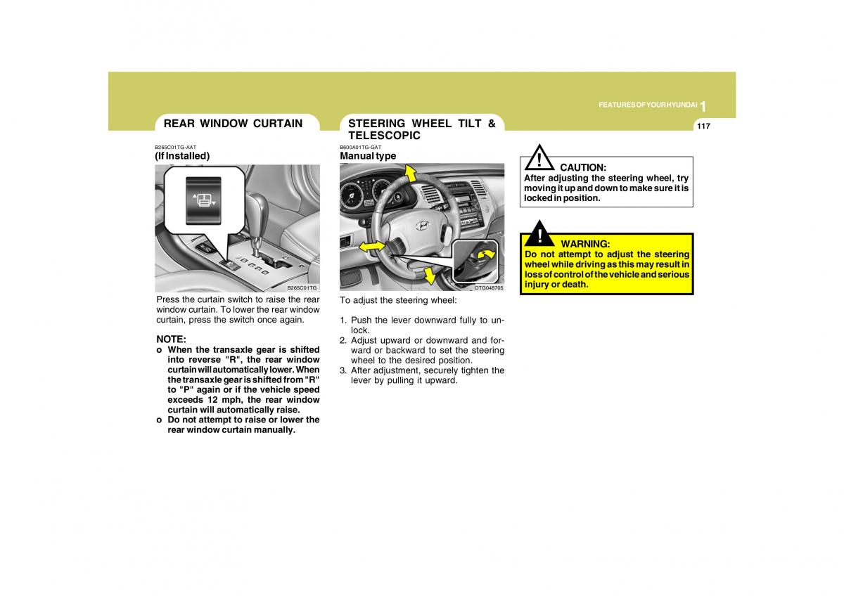 Hyundai Grandeur Azera TG IV 4 owners manual / page 130