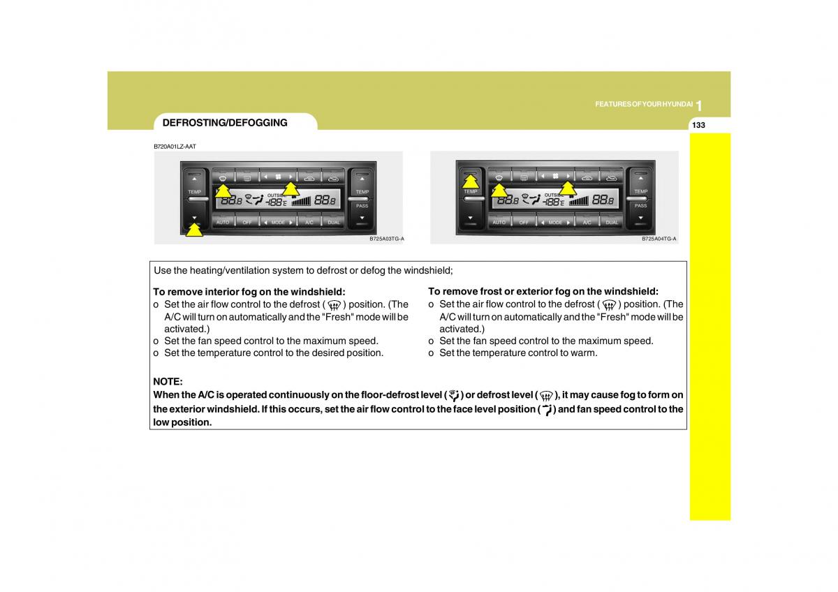 Hyundai Grandeur Azera TG IV 4 owners manual / page 146