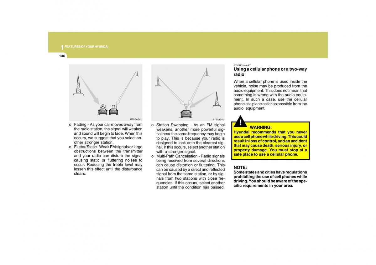 Hyundai Grandeur Azera TG IV 4 owners manual / page 149