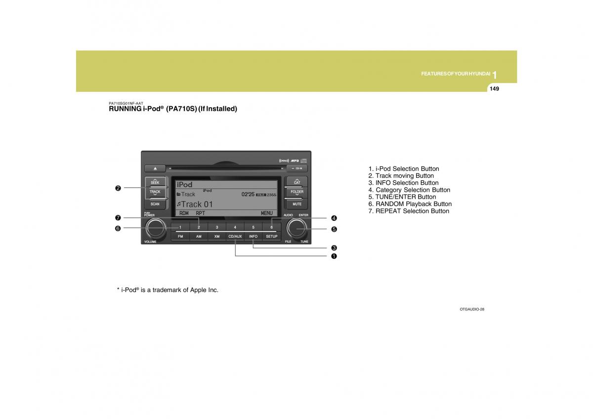 Hyundai Grandeur Azera TG IV 4 owners manual / page 162