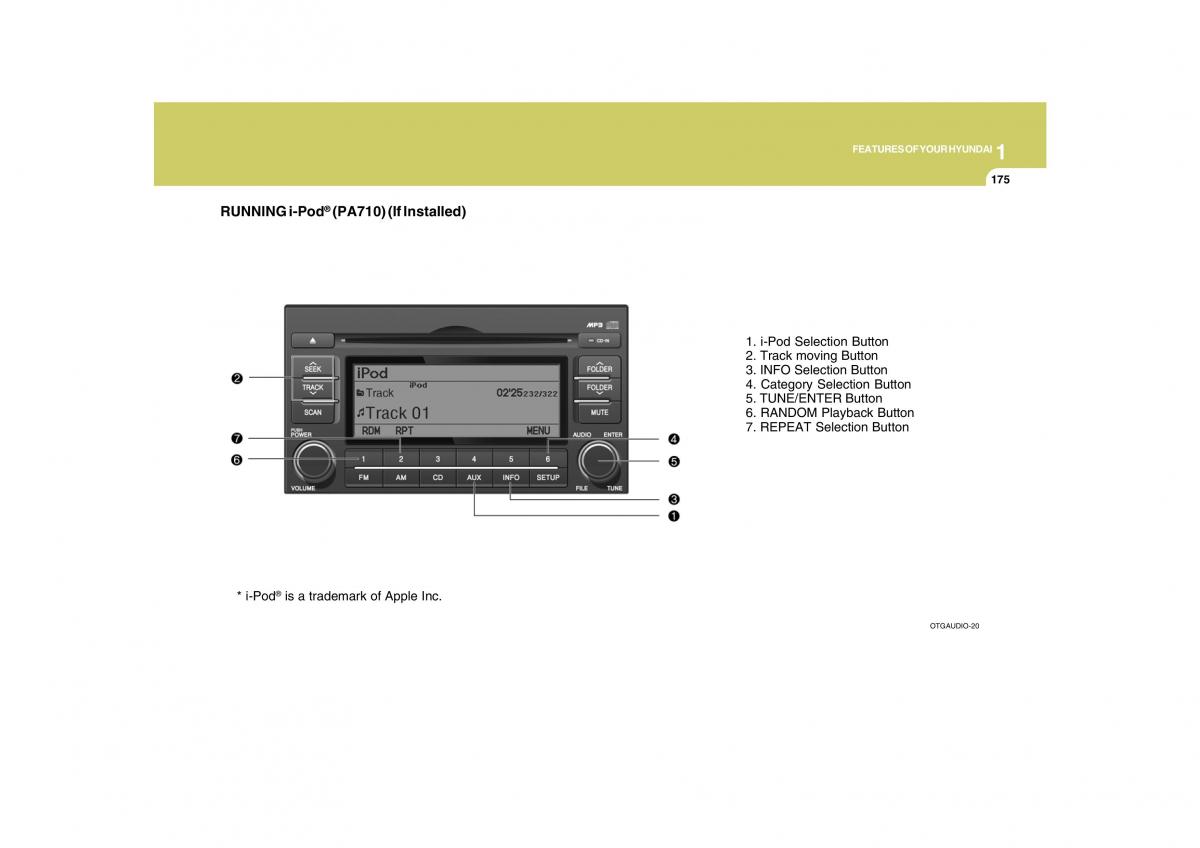 Hyundai Grandeur Azera TG IV 4 owners manual / page 188