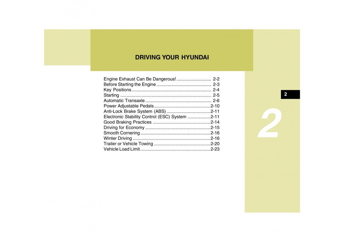 Hyundai Grandeur Azera TG IV 4 owners manual / page 204