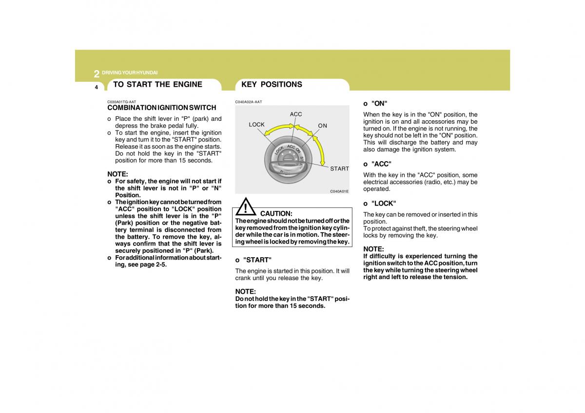 Hyundai Grandeur Azera TG IV 4 owners manual / page 207