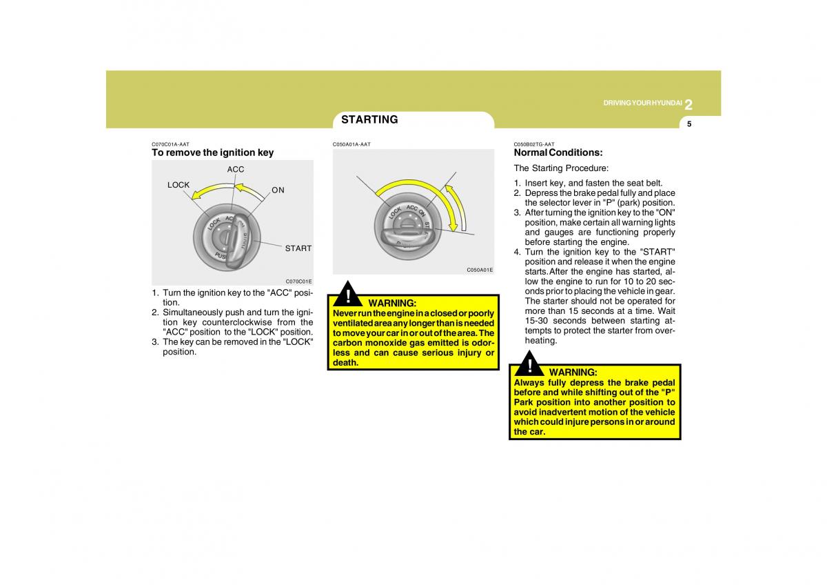 Hyundai Grandeur Azera TG IV 4 owners manual / page 208