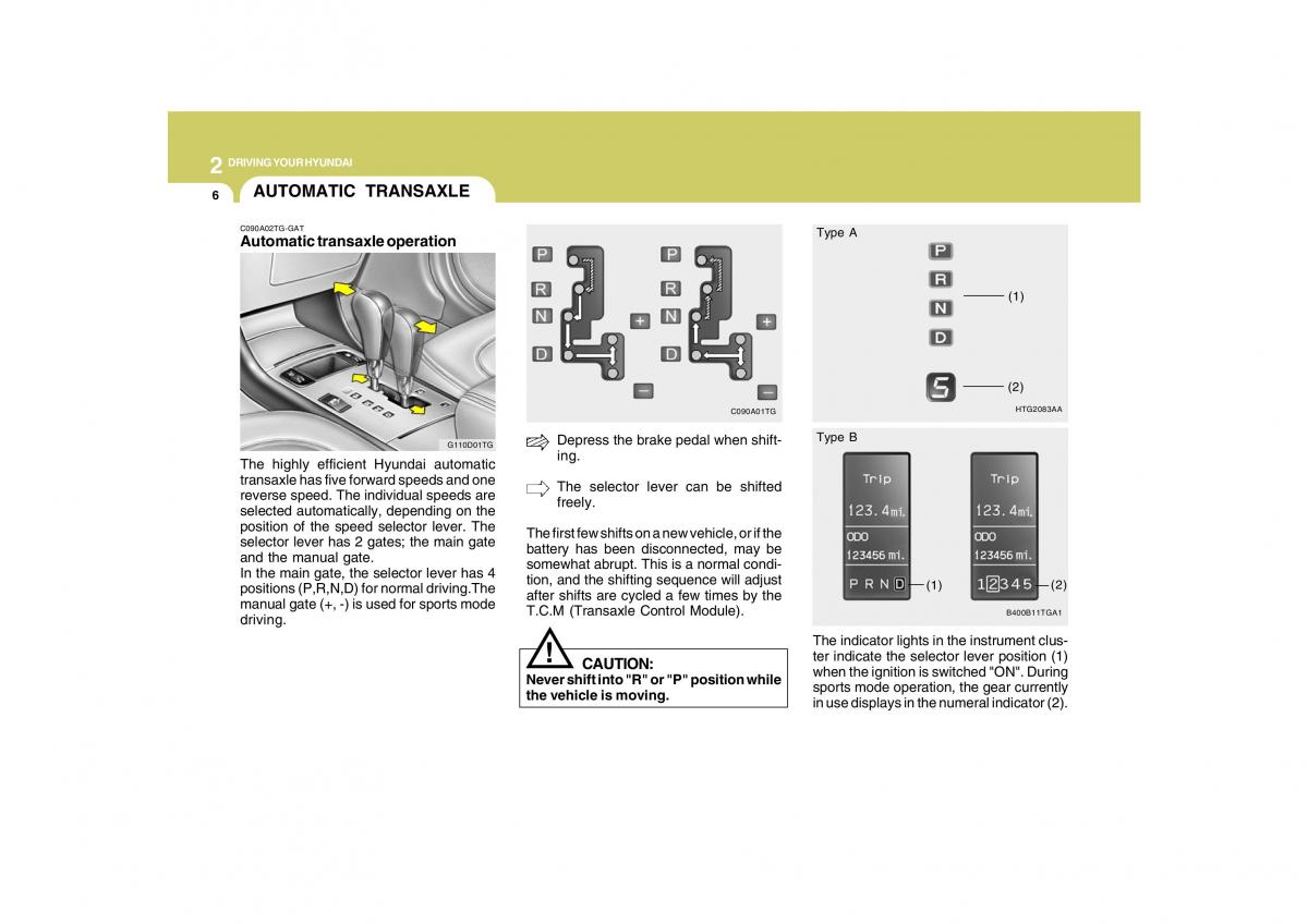 Hyundai Grandeur Azera TG IV 4 owners manual / page 209