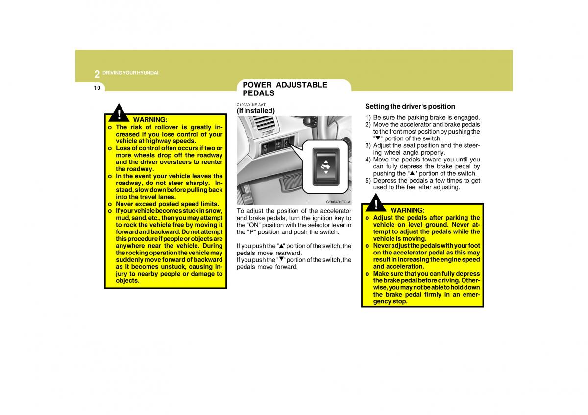 Hyundai Grandeur Azera TG IV 4 owners manual / page 213