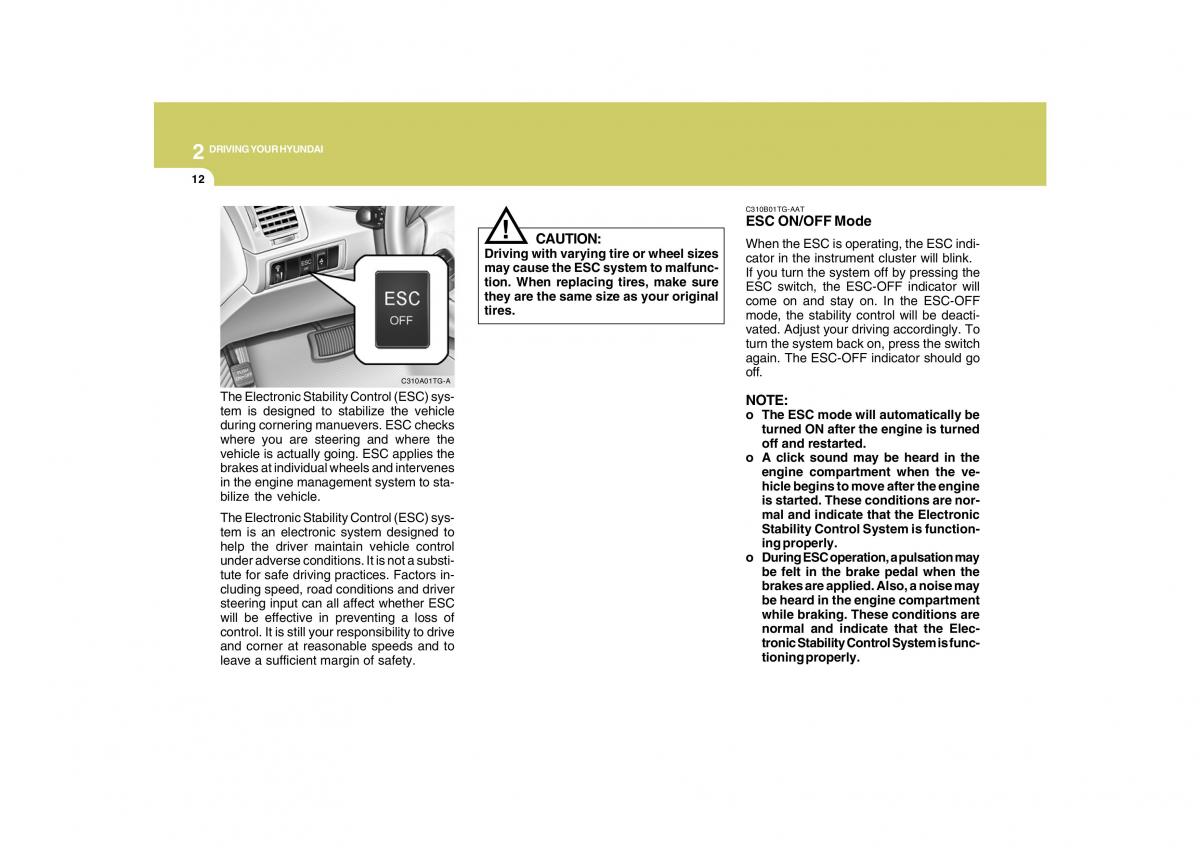 Hyundai Grandeur Azera TG IV 4 owners manual / page 215