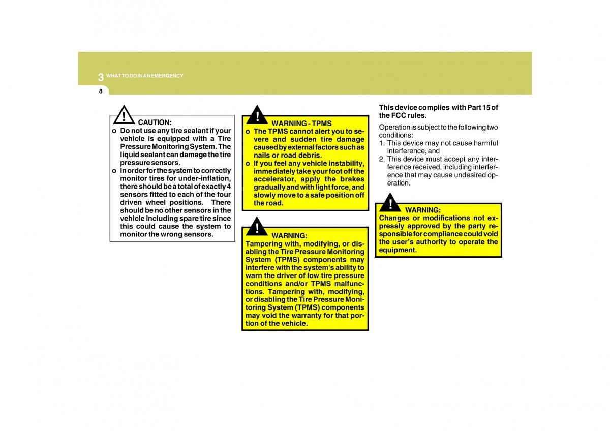 Hyundai Grandeur Azera TG IV 4 owners manual / page 239