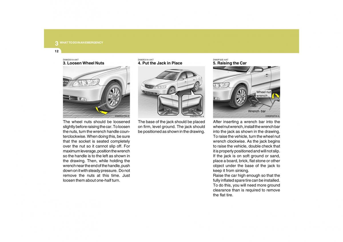 Hyundai Grandeur Azera TG IV 4 owners manual / page 243