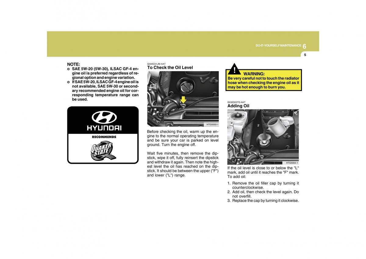 Hyundai Grandeur Azera TG IV 4 owners manual / page 271