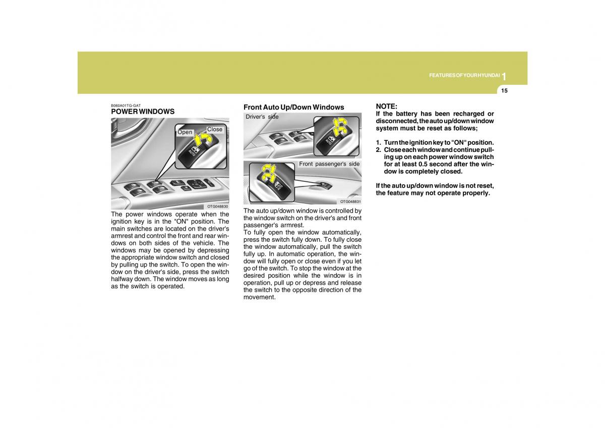 Hyundai Grandeur Azera TG IV 4 owners manual / page 28