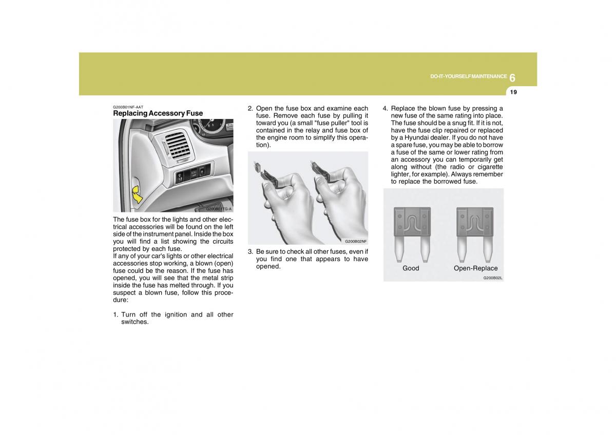 Hyundai Grandeur Azera TG IV 4 owners manual / page 285