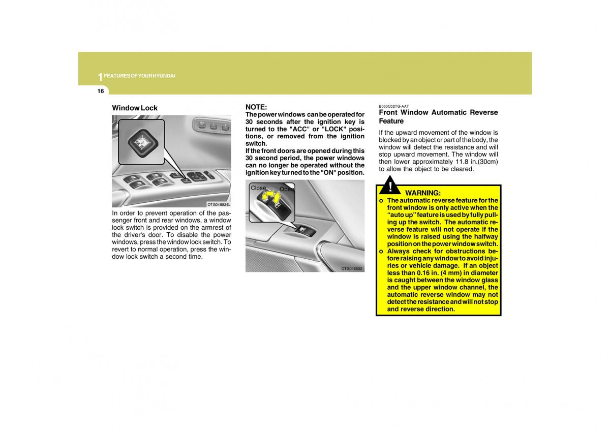 Hyundai Grandeur Azera TG IV 4 owners manual / page 29