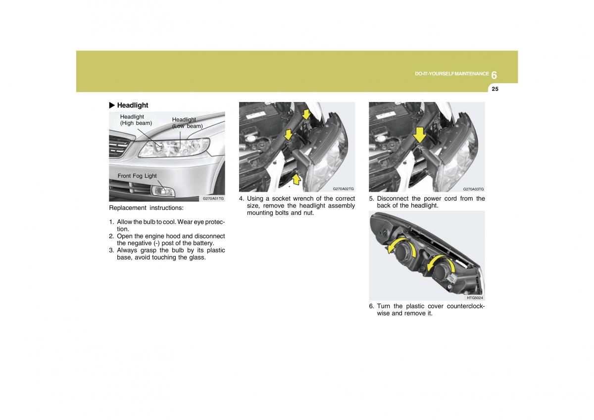 Hyundai Grandeur Azera TG IV 4 owners manual / page 291