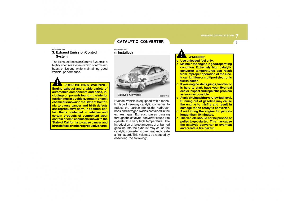 Hyundai Grandeur Azera TG IV 4 owners manual / page 306