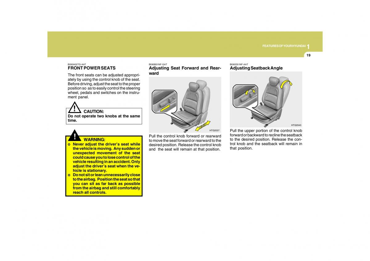 Hyundai Grandeur Azera TG IV 4 owners manual / page 32