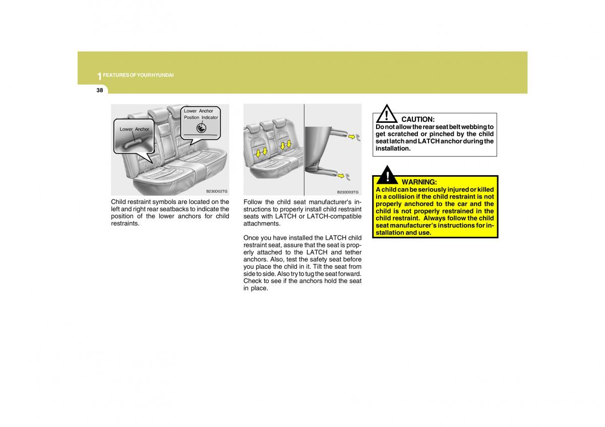 Hyundai Grandeur Azera TG IV 4 owners manual / page 51