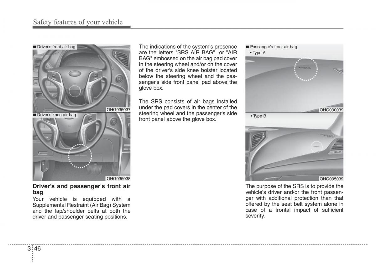 Hyundai Grandeur Azera HG V 5 owners manual / page 62