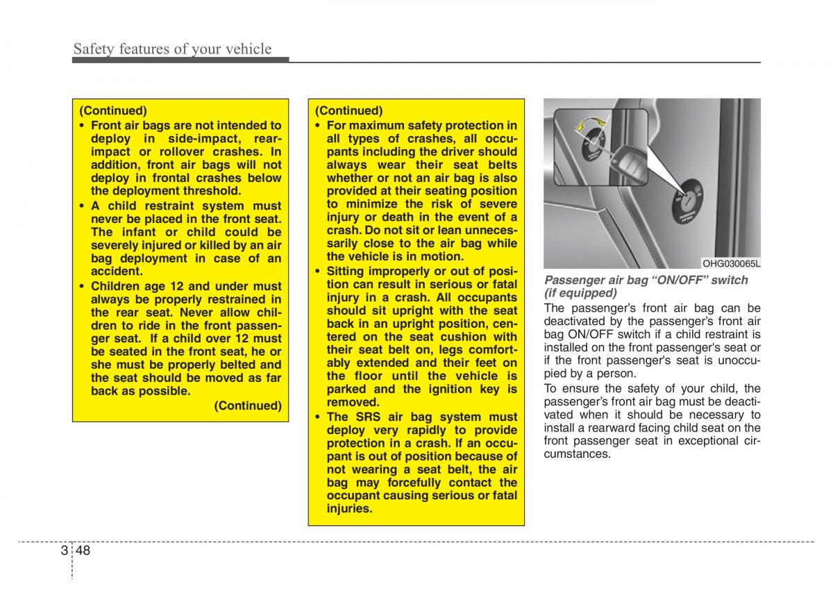 Hyundai Grandeur Azera HG V 5 owners manual / page 64