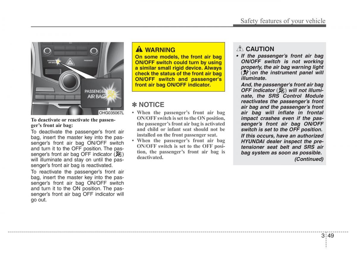 Hyundai Grandeur Azera HG V 5 owners manual / page 65