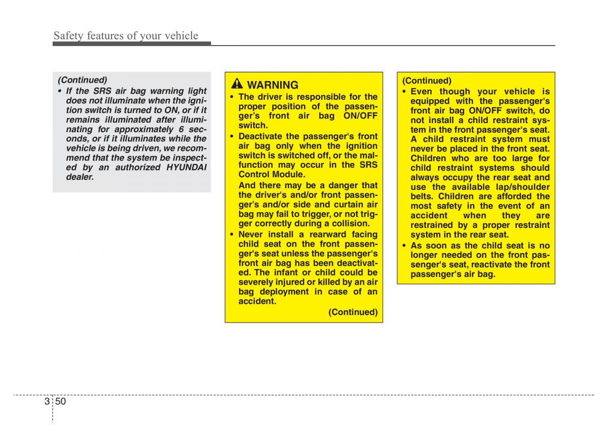 Hyundai Grandeur Azera HG V 5 owners manual / page 66