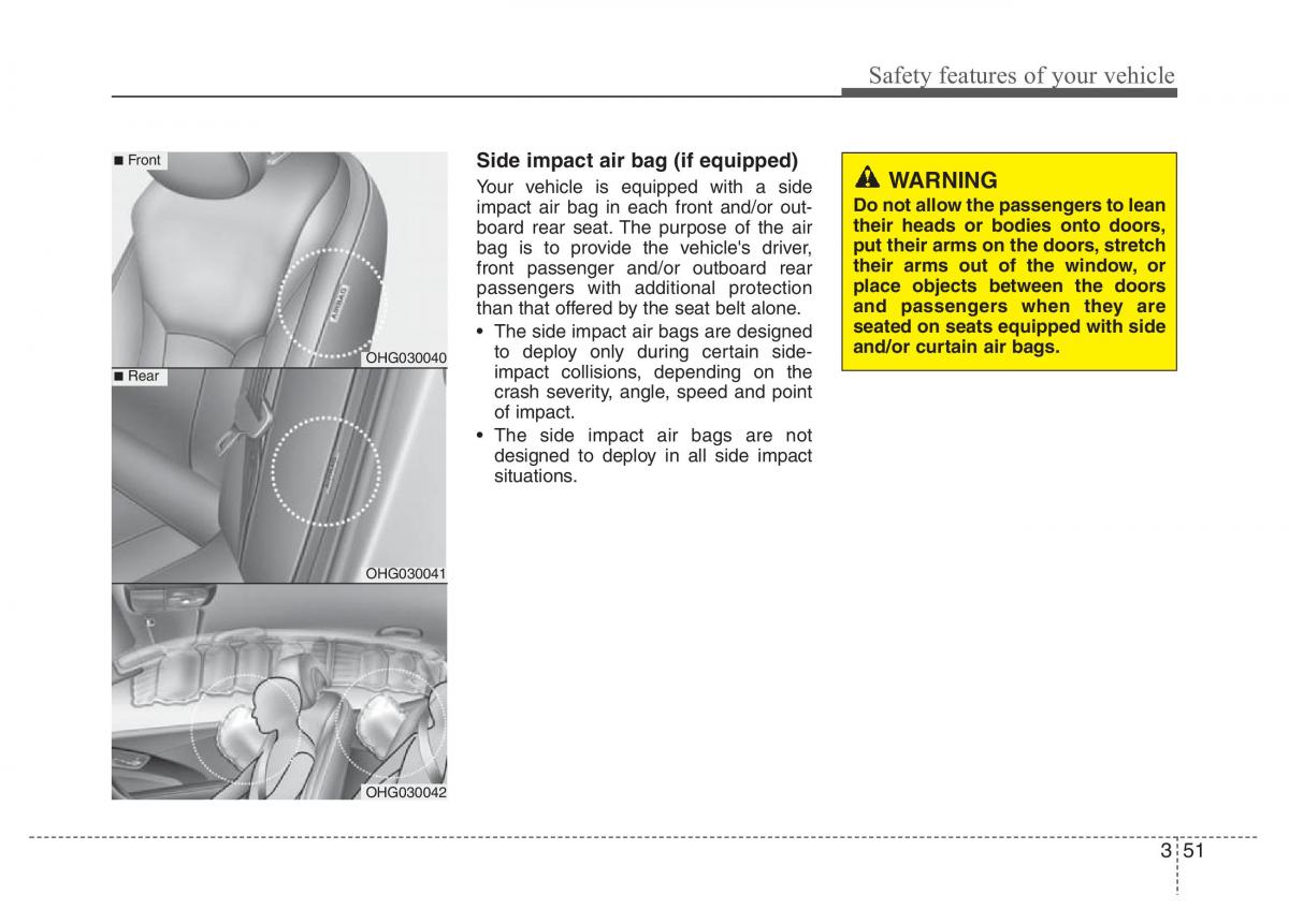 Hyundai Grandeur Azera HG V 5 owners manual / page 67