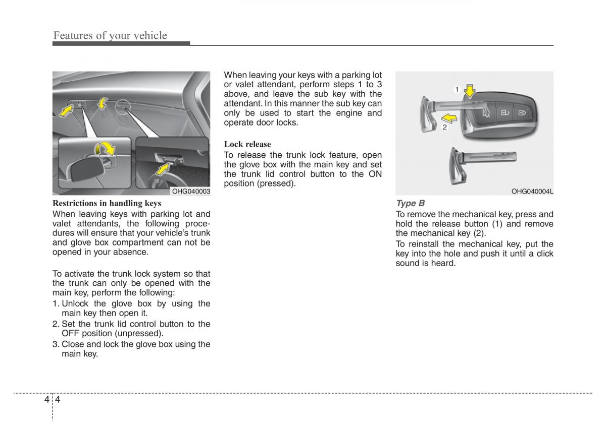 Hyundai Grandeur Azera HG V 5 owners manual / page 81