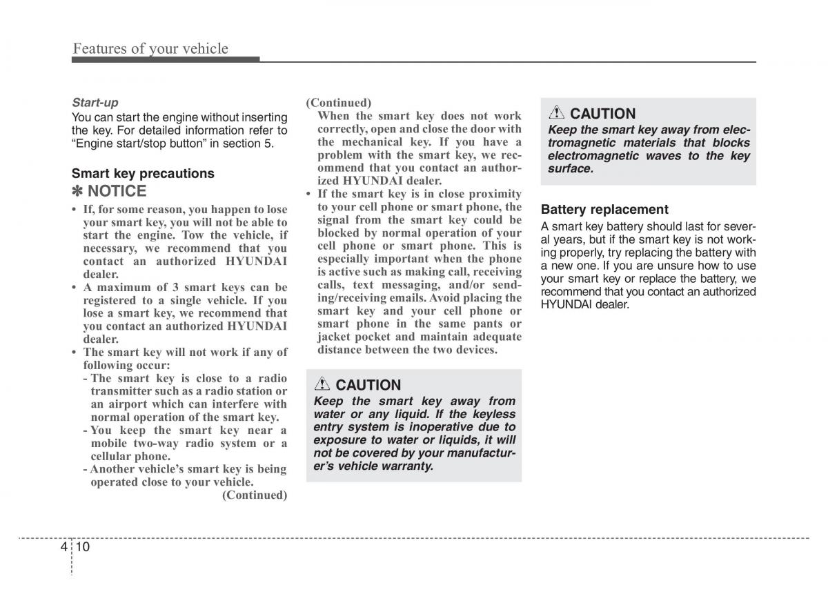 Hyundai Grandeur Azera HG V 5 owners manual / page 87