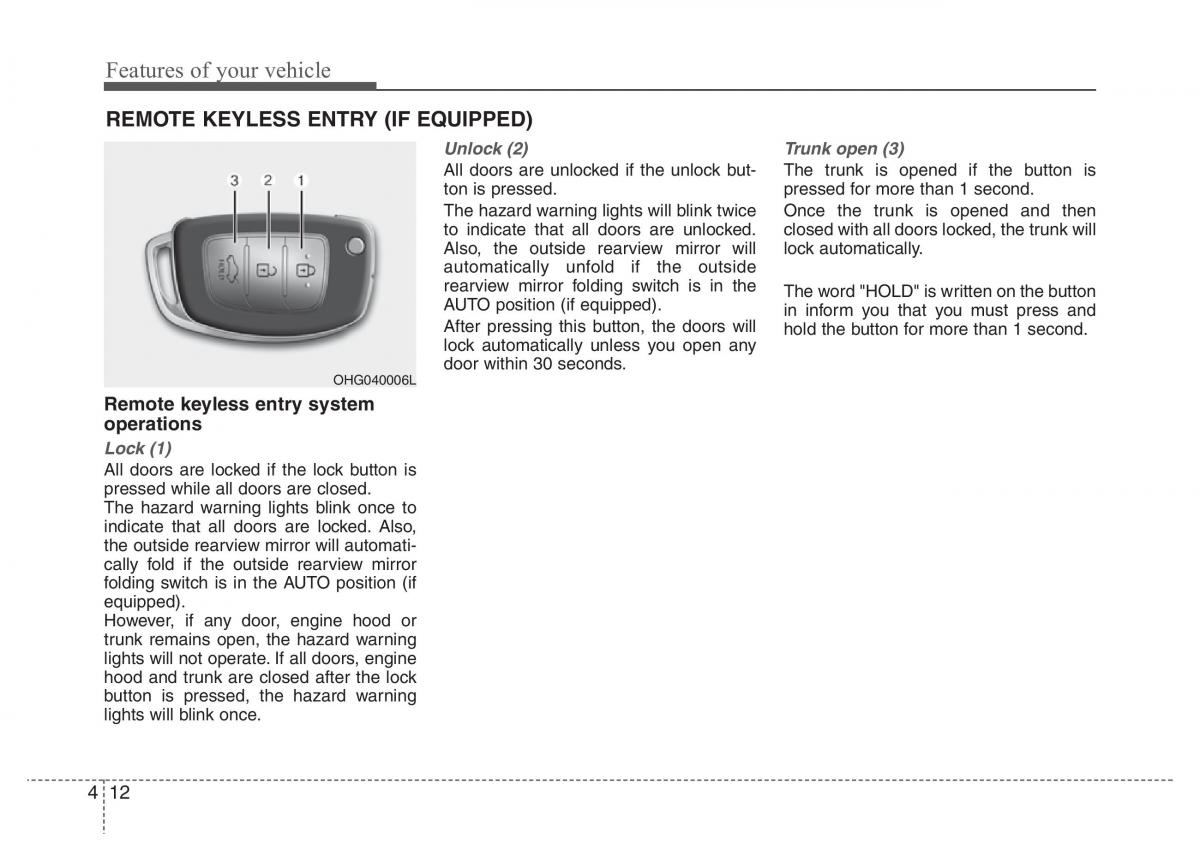 Hyundai Grandeur Azera HG V 5 owners manual / page 89