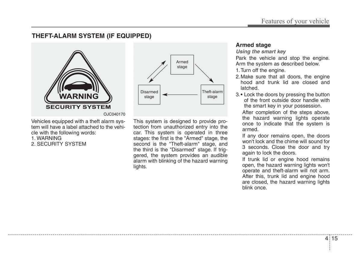 Hyundai Grandeur Azera HG V 5 owners manual / page 92