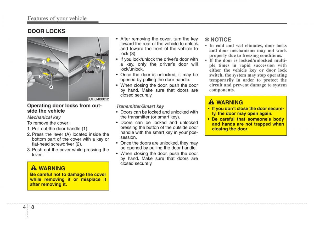 Hyundai Grandeur Azera HG V 5 owners manual / page 95