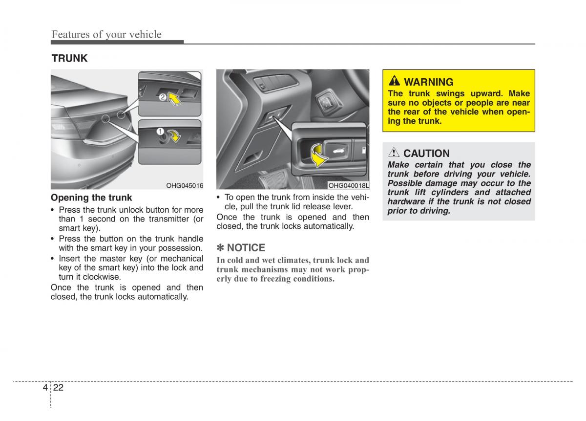 Hyundai Grandeur Azera HG V 5 owners manual / page 99