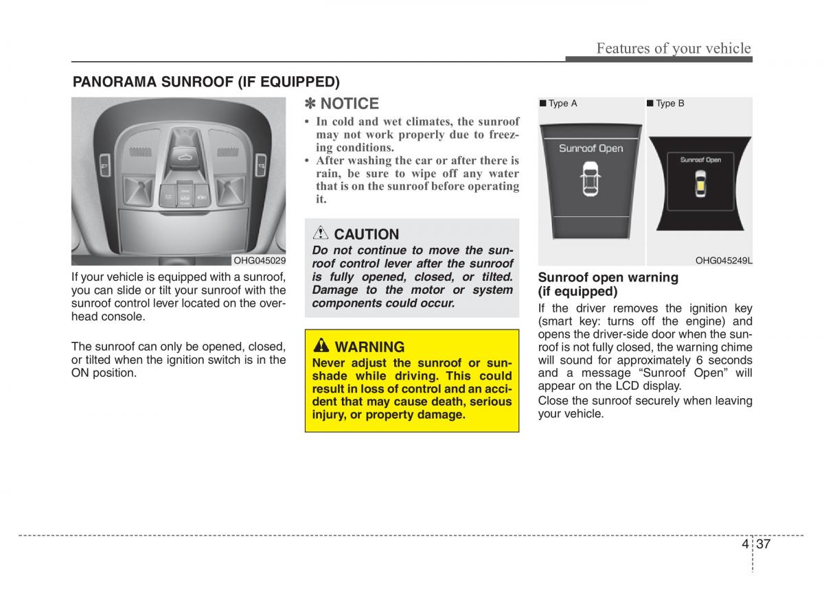 Hyundai Grandeur Azera HG V 5 owners manual / page 114