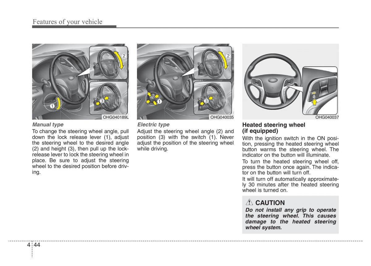 Hyundai Grandeur Azera HG V 5 owners manual / page 121