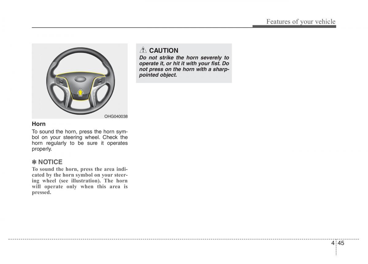 Hyundai Grandeur Azera HG V 5 owners manual / page 122