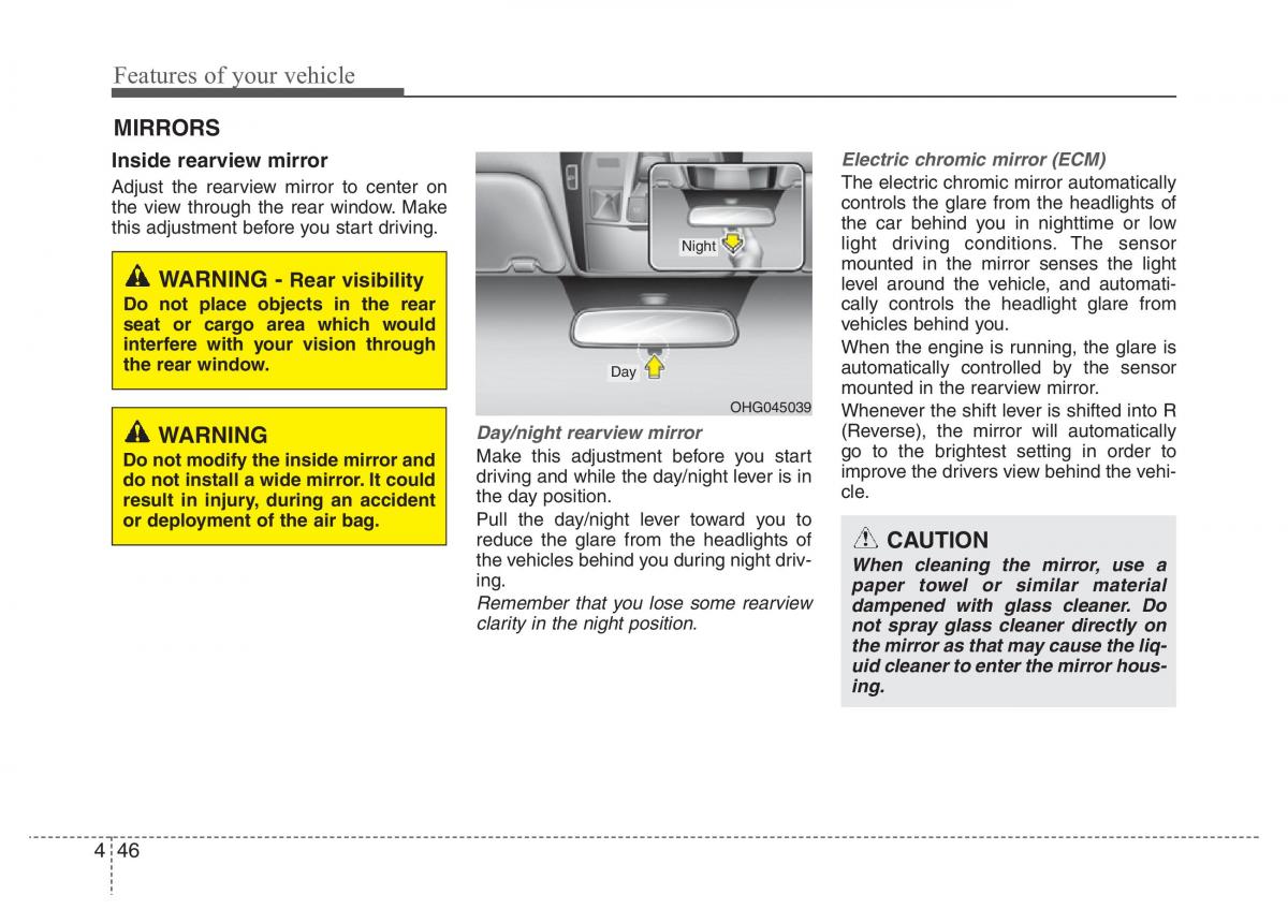 Hyundai Grandeur Azera HG V 5 owners manual / page 123