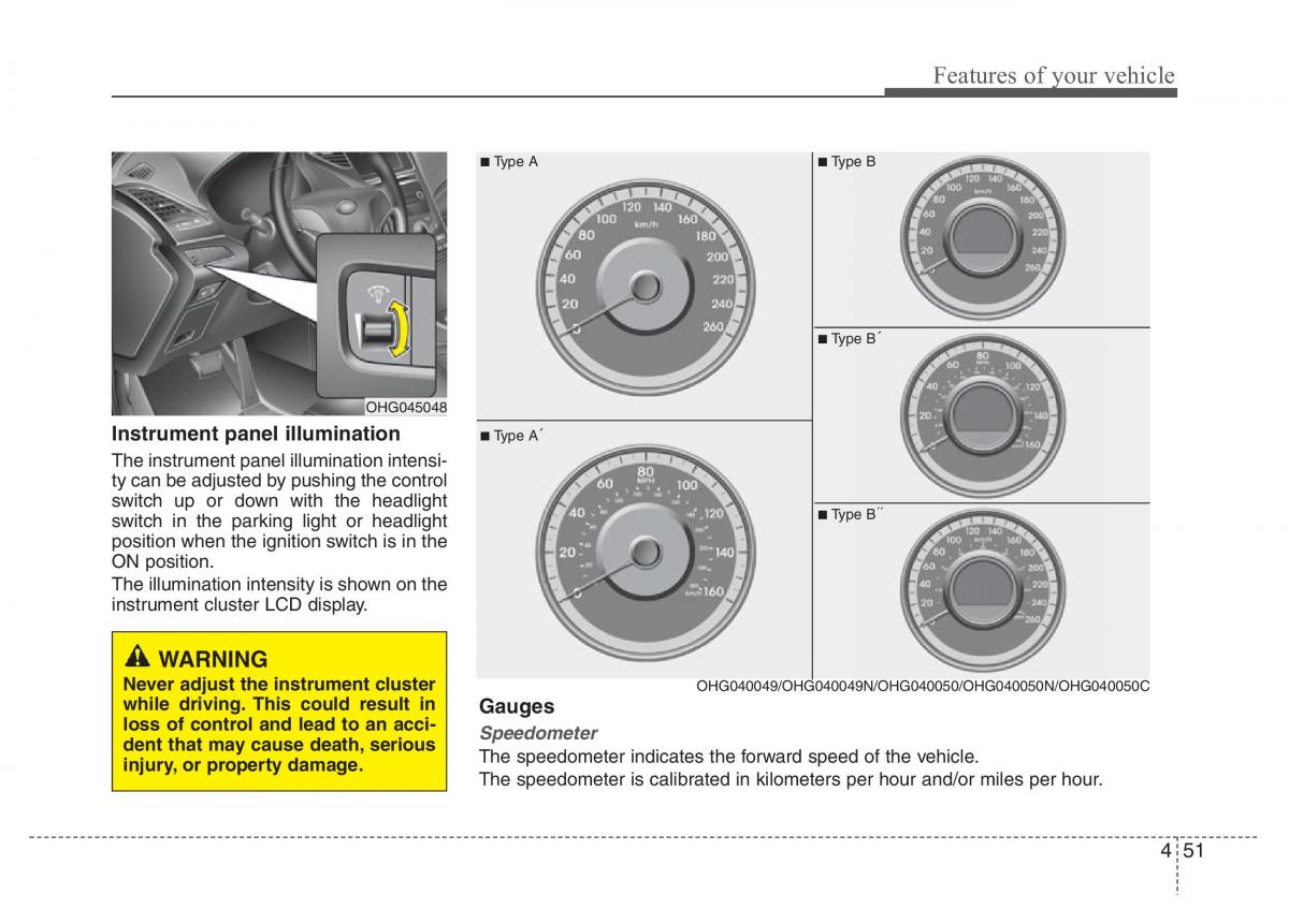 Hyundai Grandeur Azera HG V 5 owners manual / page 128