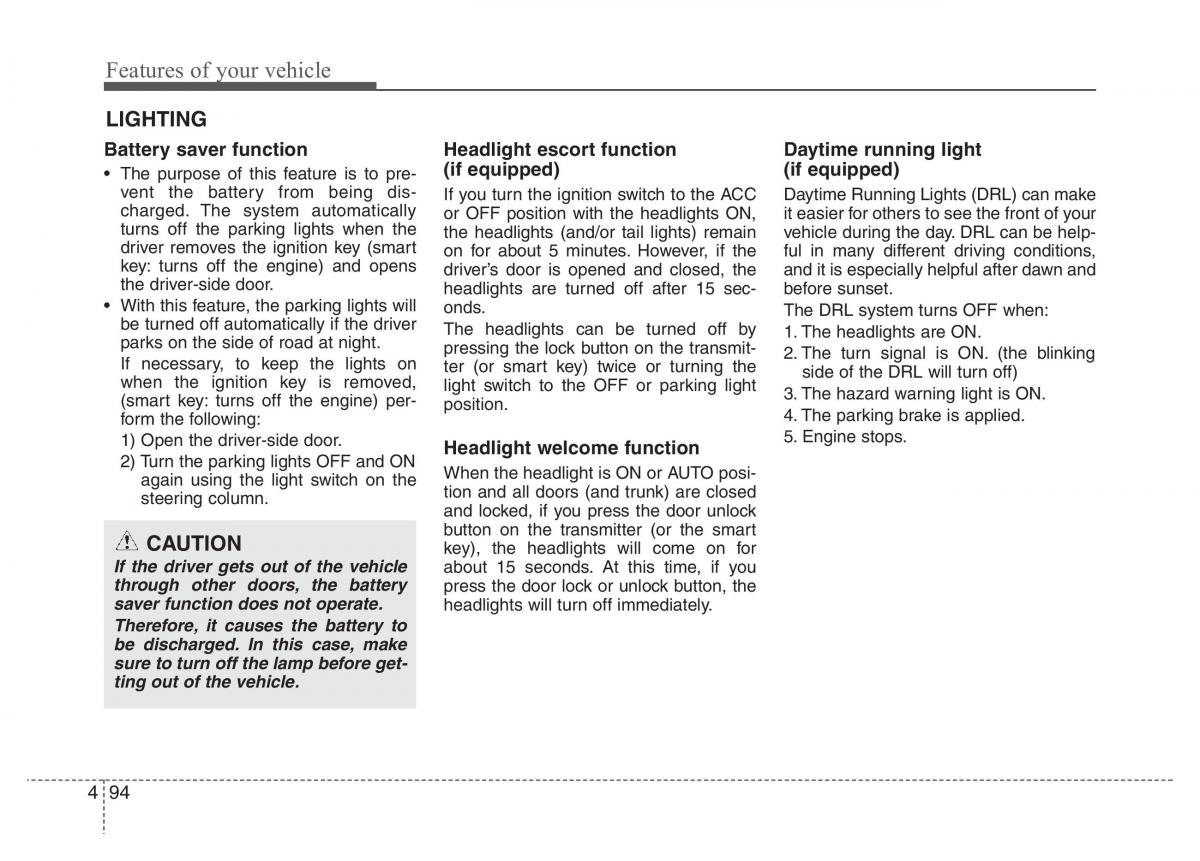 Hyundai Grandeur Azera HG V 5 owners manual / page 171