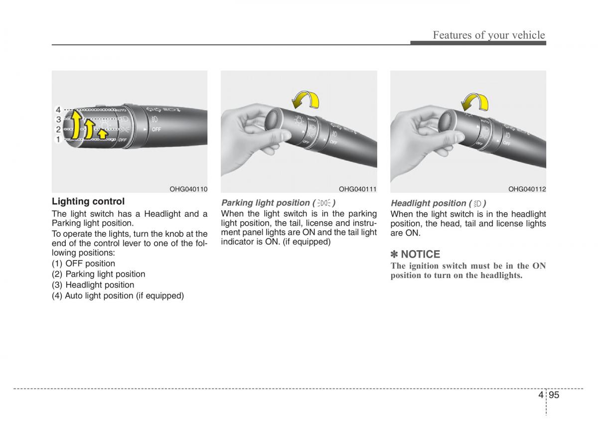 Hyundai Grandeur Azera HG V 5 owners manual / page 172