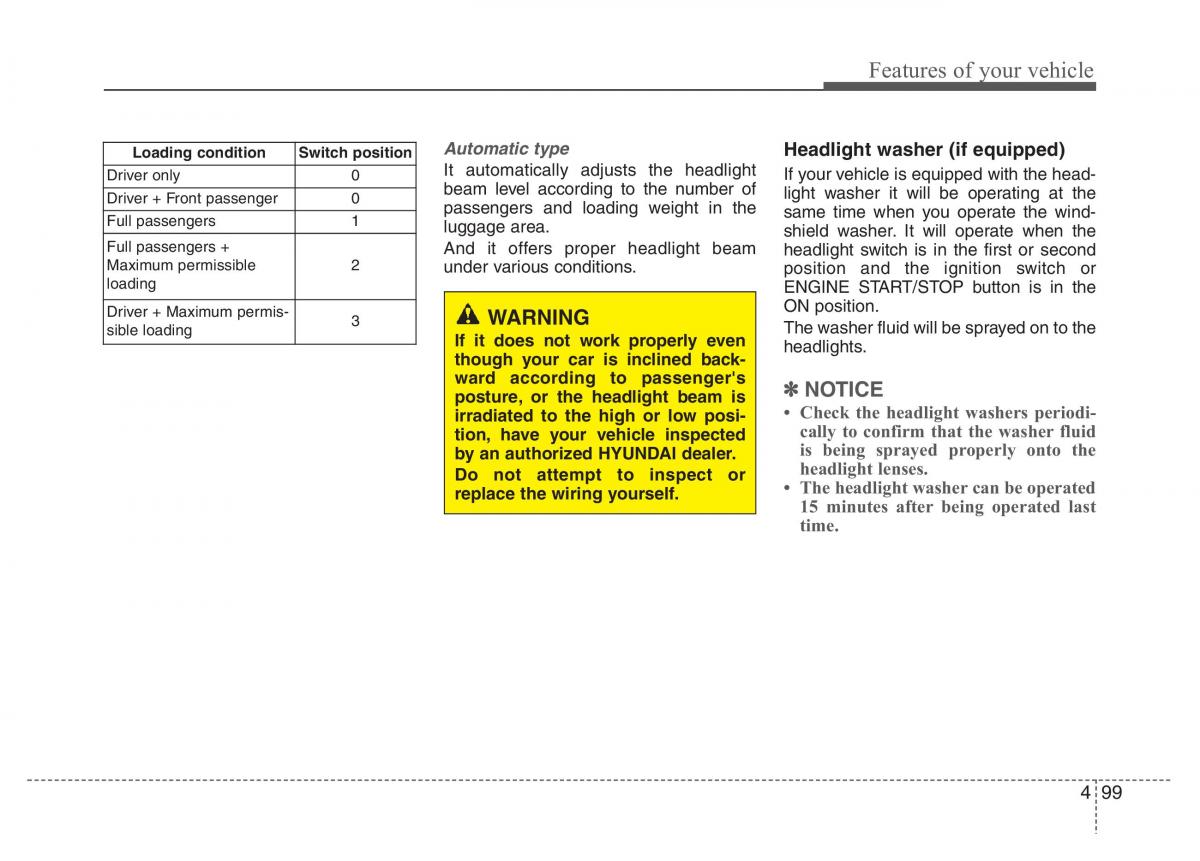 Hyundai Grandeur Azera HG V 5 owners manual / page 176