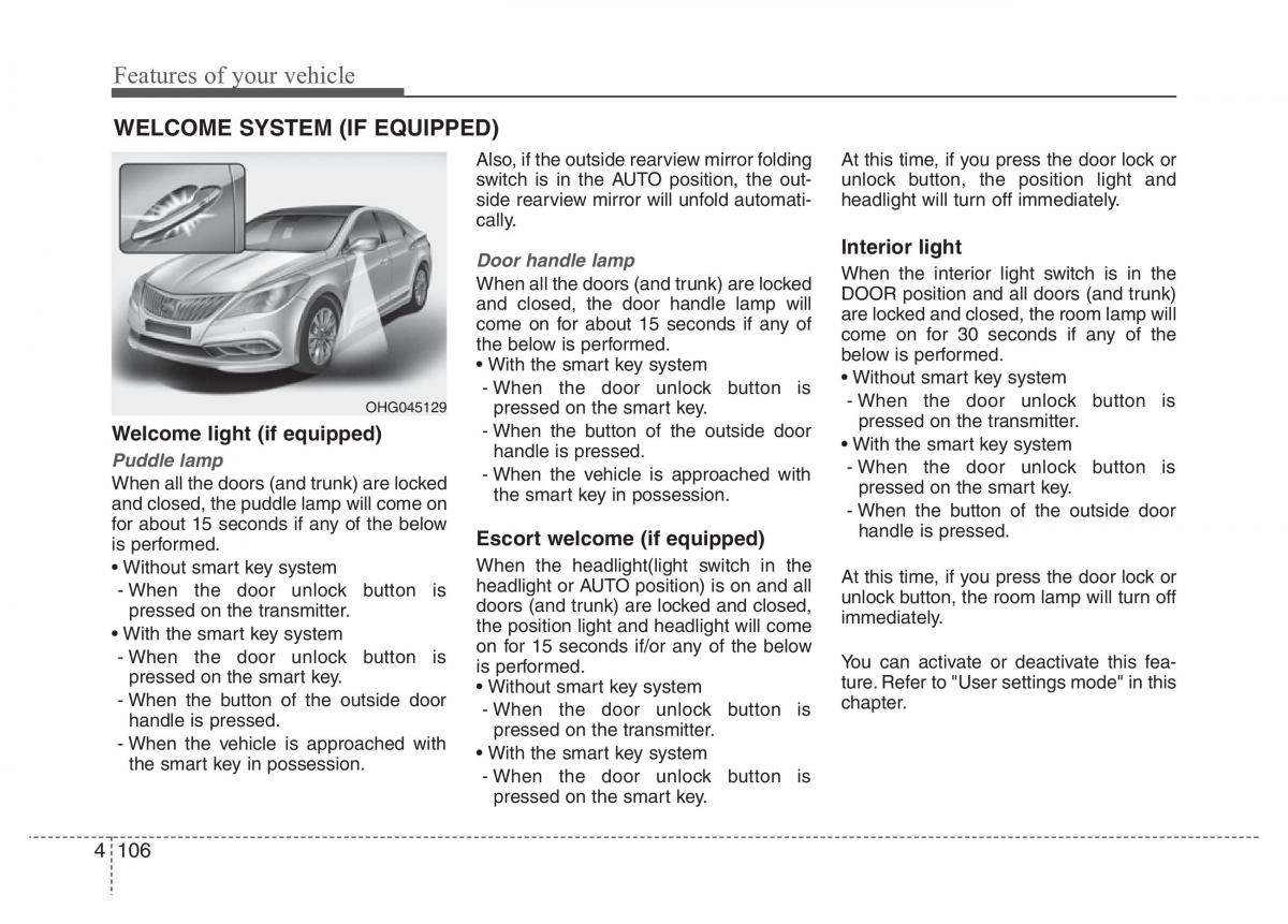 Hyundai Grandeur Azera HG V 5 owners manual / page 183