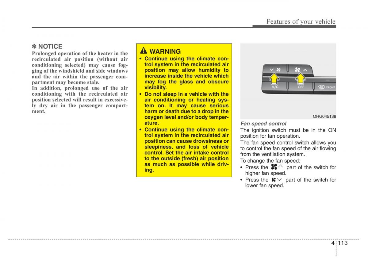 Hyundai Grandeur Azera HG V 5 owners manual / page 190