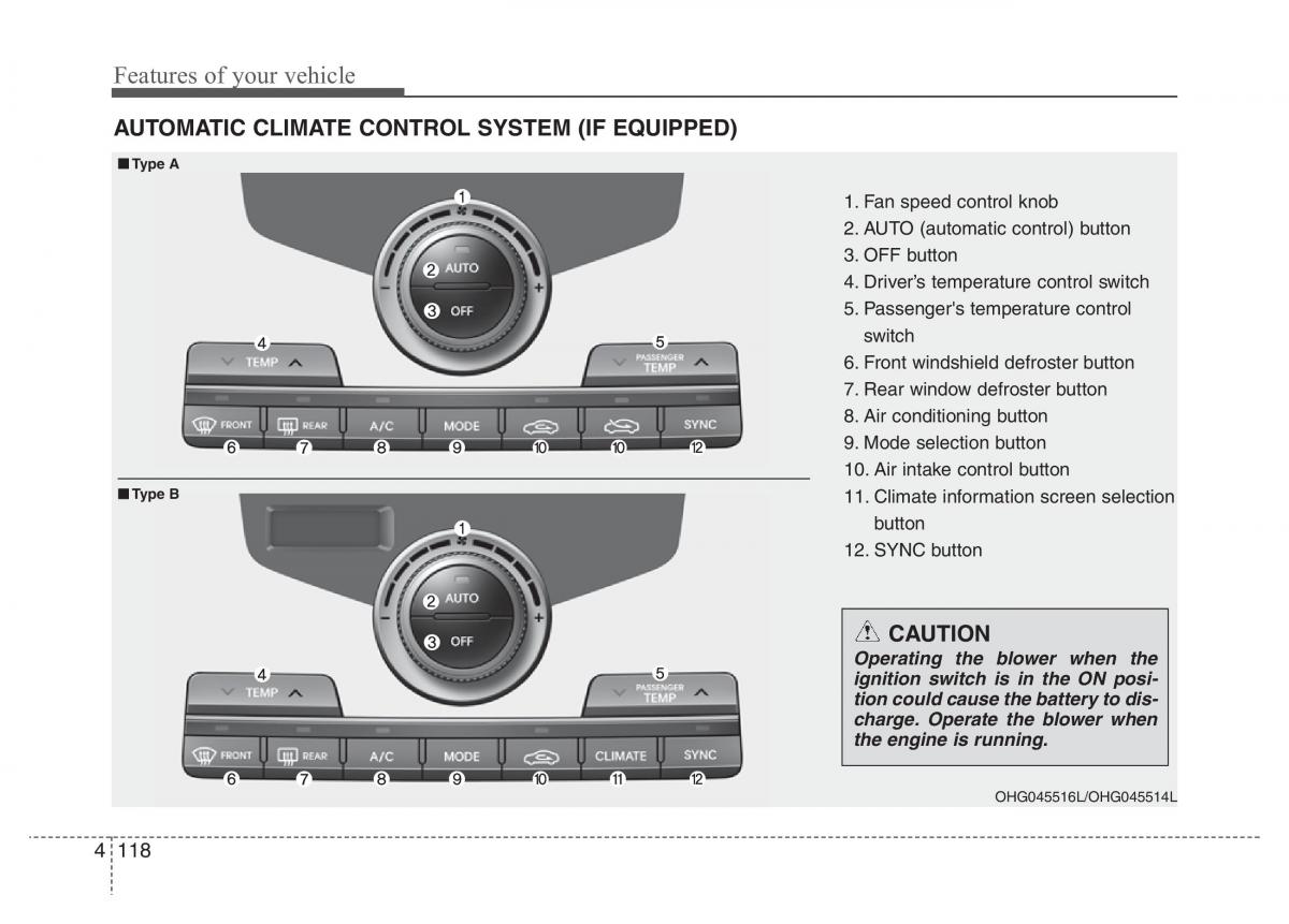 Hyundai Grandeur Azera HG V 5 owners manual / page 195