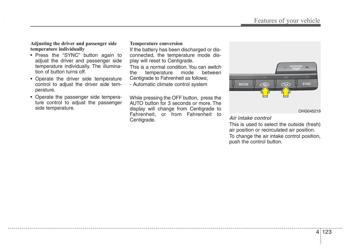 Hyundai Grandeur Azera HG V 5 owners manual / page 200