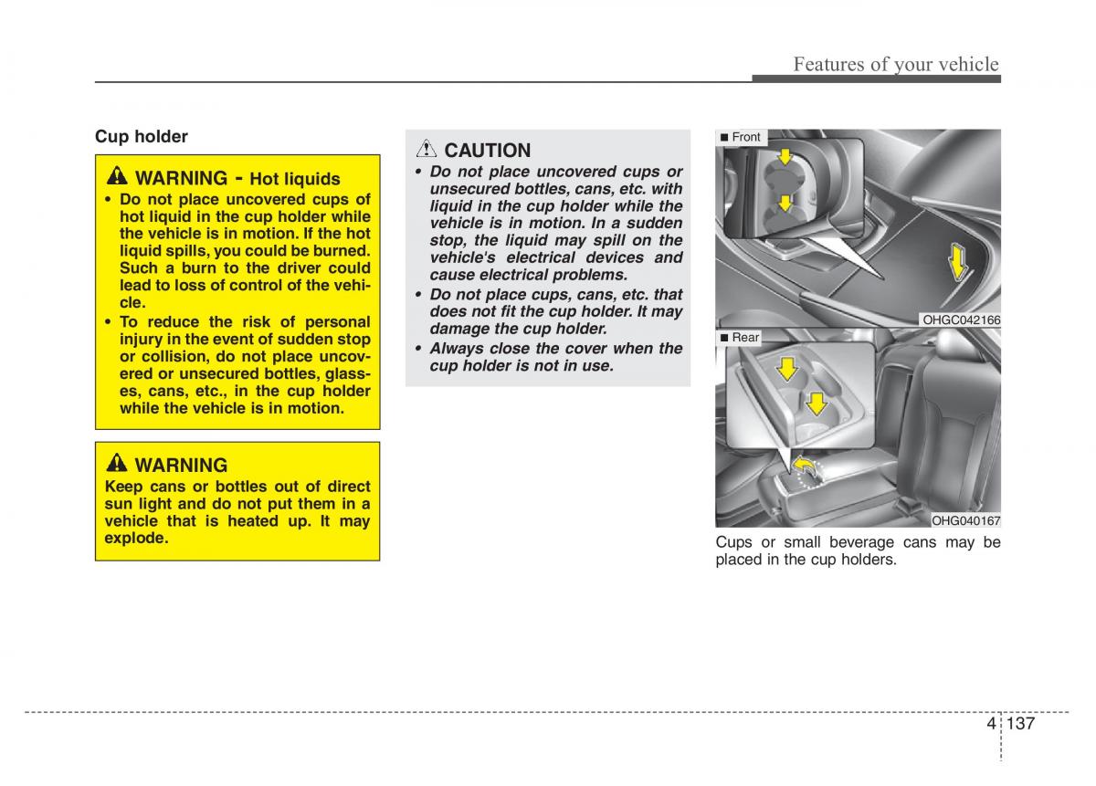 Hyundai Grandeur Azera HG V 5 owners manual / page 214