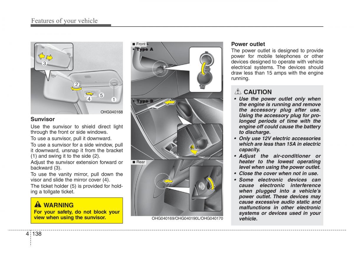 Hyundai Grandeur Azera HG V 5 owners manual / page 215