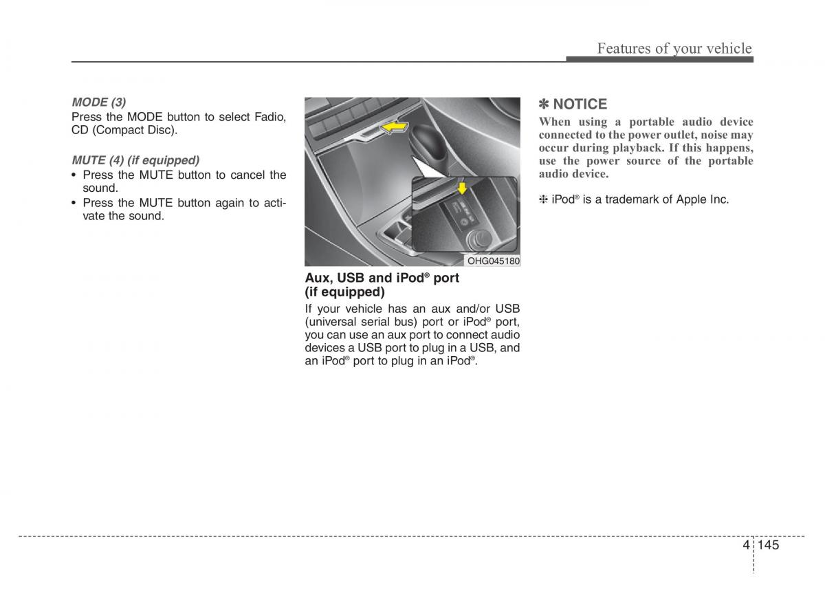 Hyundai Grandeur Azera HG V 5 owners manual / page 222